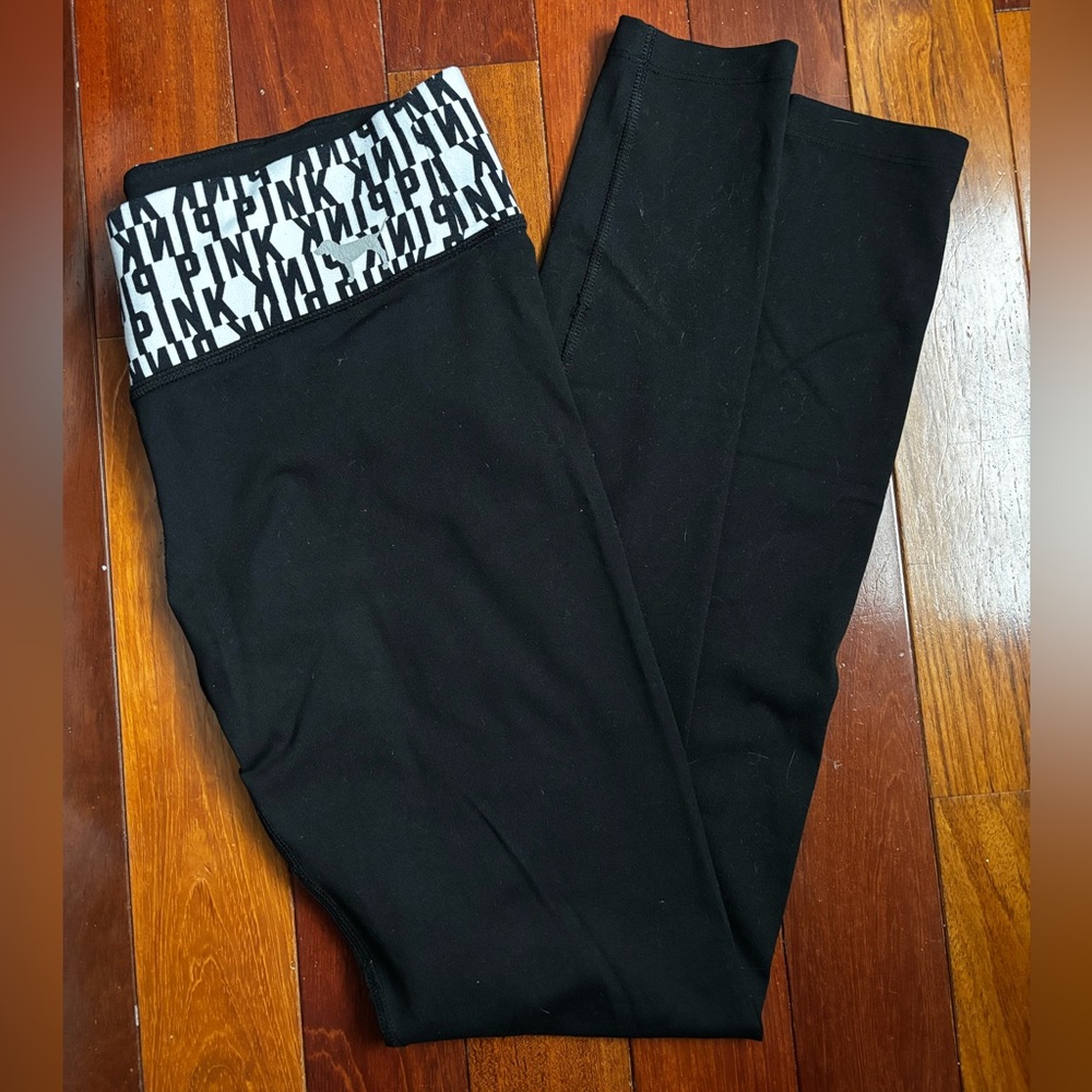 PINK Victoria's Secret Black and White Leggings